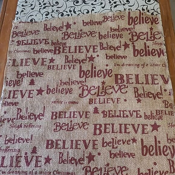 Believe Burlap Banner #1 - Picture 3 of 6